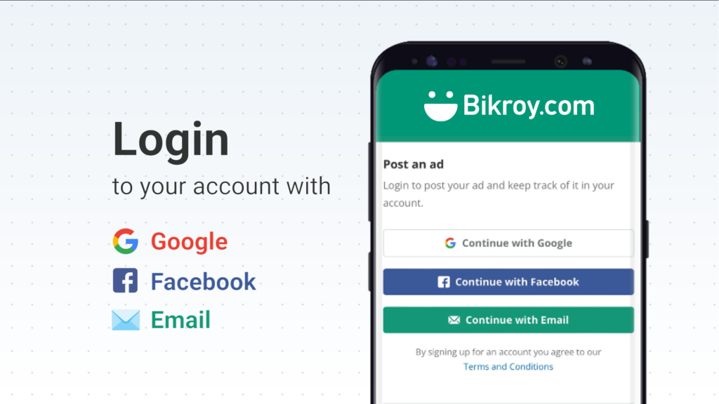 Log-in with your account 