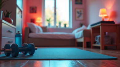 Photo of Easy ways to create a home workout space in a small apartment