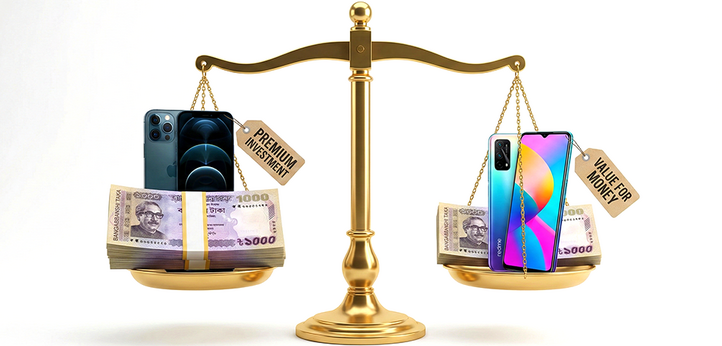 budget vs. flagship smartphones comparison