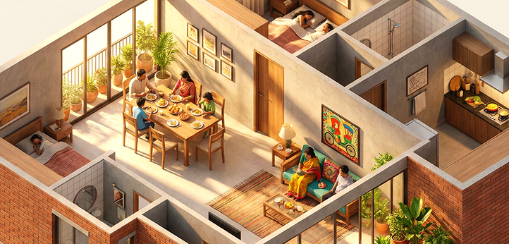 family apartment size guide