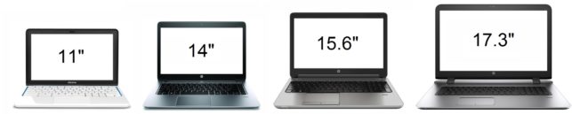 Select laptop Screen Size