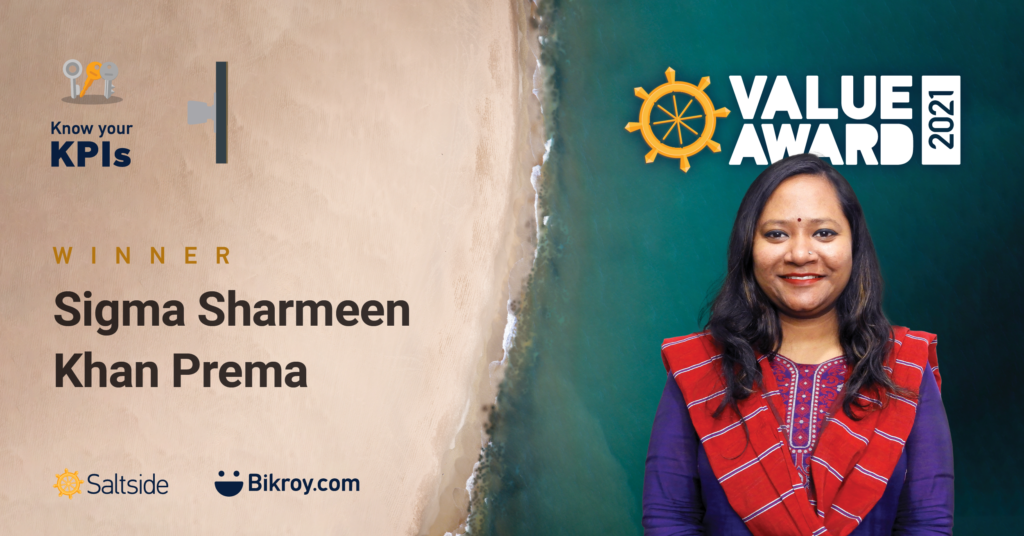 Saltside Value Award Winner - Sigma Sharmeen Khan Prema