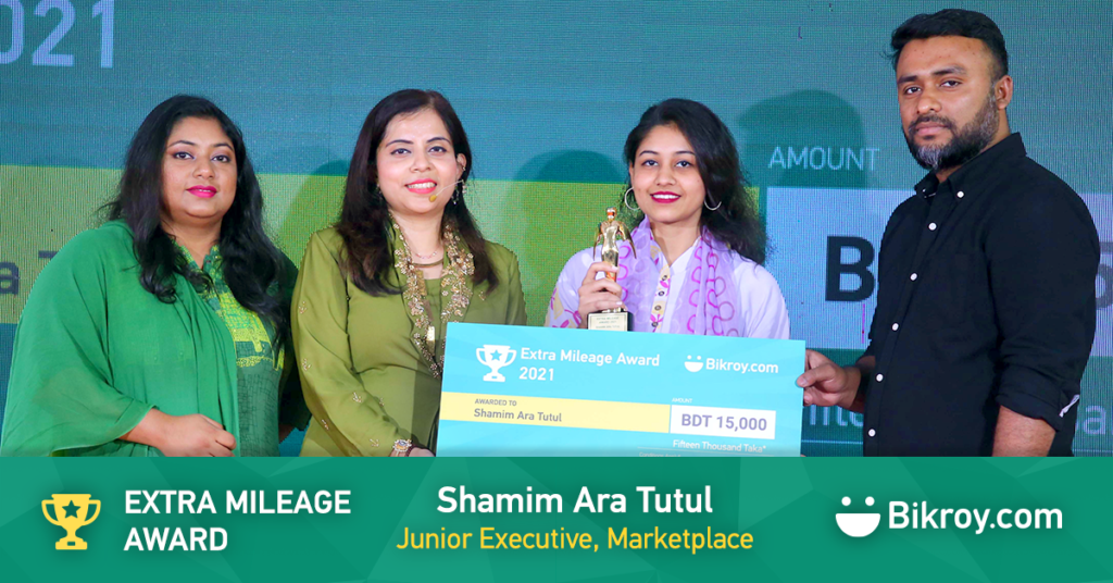 Extra Mileage Award 2021 Winner - Shamim Ara Tutul